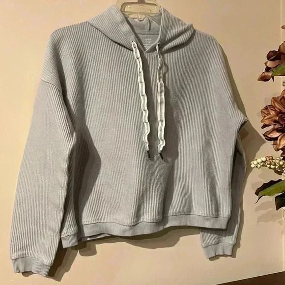 Aerie Women’s Small Ribbed Hoodie - Picture 1 of 9